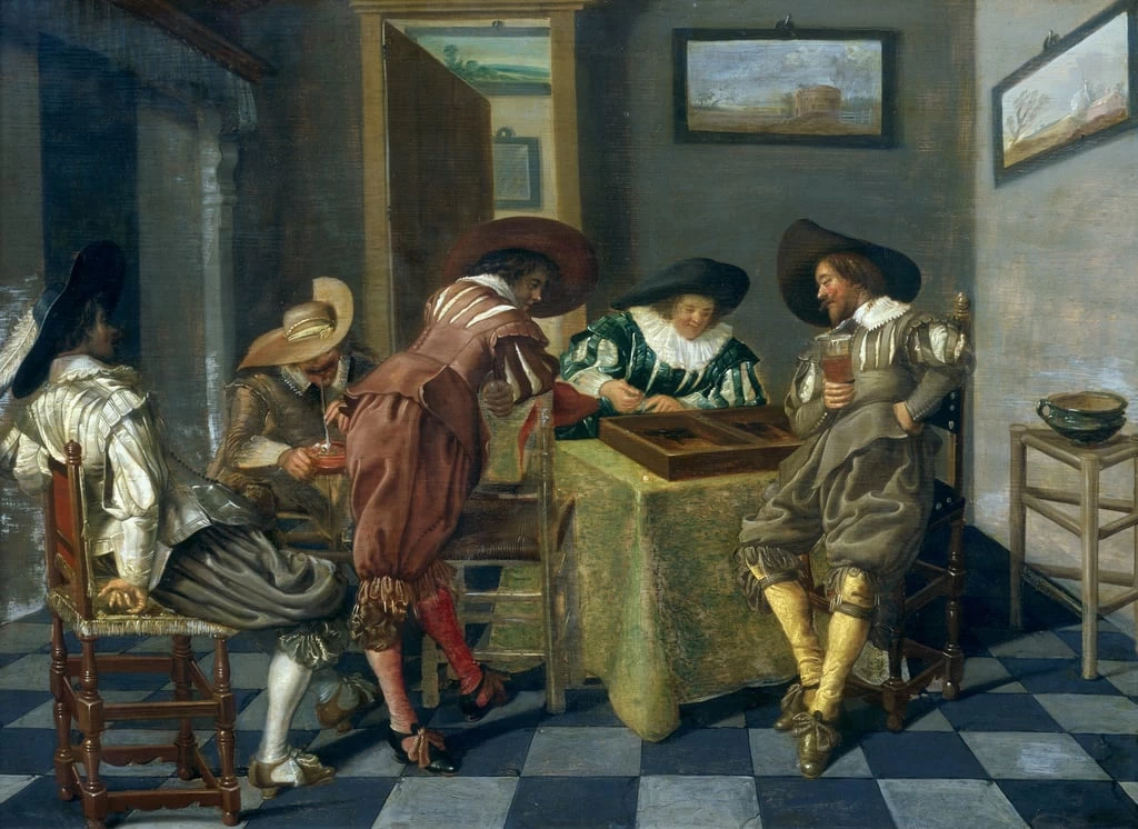 Il gioco di backgammon - Musee des Beaux, Arts, Lille